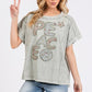 Mittoshop PEACE Round Neck Short Sleeve T-Shirt - DAVERRI FASHIONS