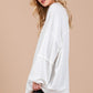 Ces Femme Exposed Seam Long Sleeve Sweatshirt - DAVERRI FASHIONS