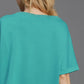 Umgee Full Size Lightweight Cropped Sweatshirt Plus Size