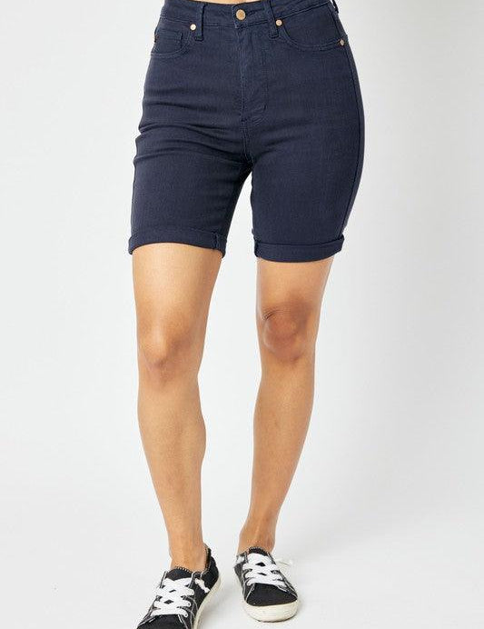 Judy Blue High Waist Tummy Control Bermuda Shorts | Denim Shorts Daverri Fashions