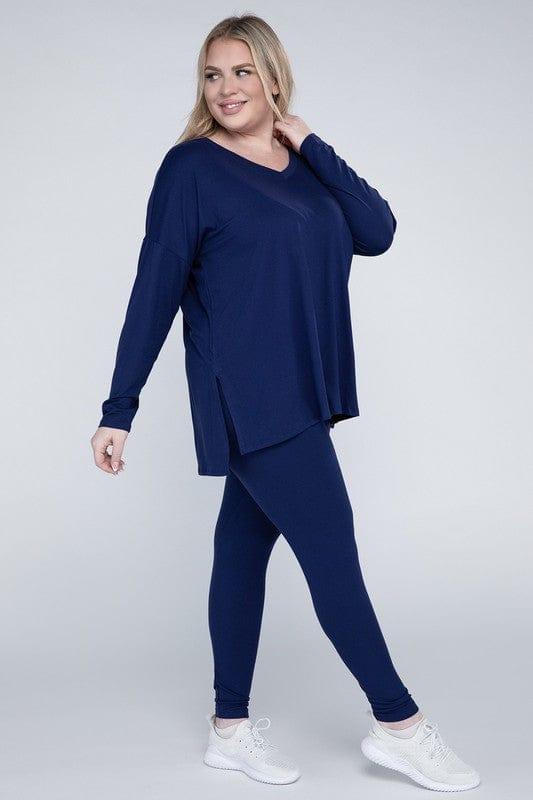 Zenana Plus Size Buttery Soft Loungewear Set Pants Sets