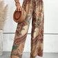 Printed Wide Leg Pants - DAVERRI FASHIONS