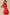 SO ME Floral V Neck Layered Dress with Elasticized Waist ORANGE FUCHSIA