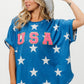 BiBi Fourth Of July Star Knit T-Shirt BLUE T-Shirts