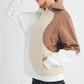 Aemi + Co Color Block Hoodie with Kangaroo Pocket - DAVERRI FASHIONS