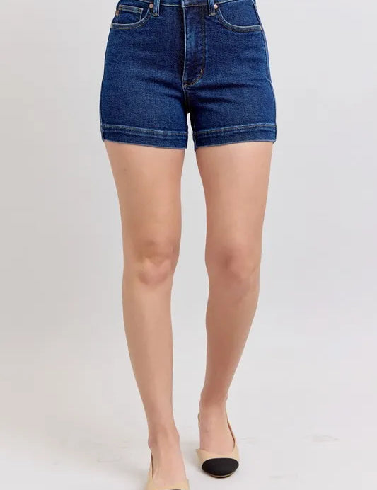 Judy Blue High Waist Tummy Control Denim Shorts | Daverri Fashions