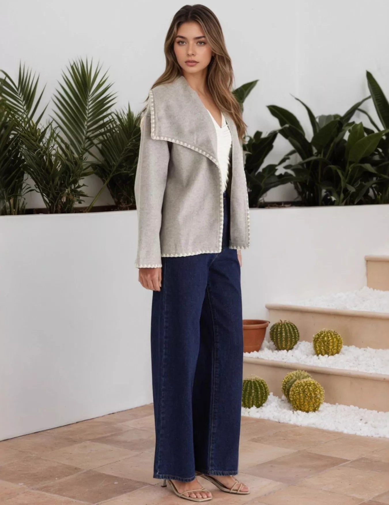 One Button Long Sleeve Cardigan | Cardigans Daverri Fashions