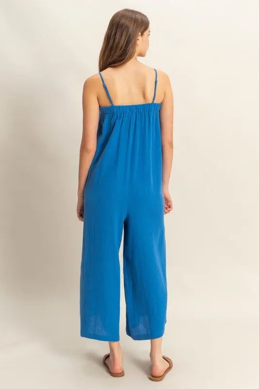 HYFVE Double Gauze Super Flowy Cami Jumpsuit