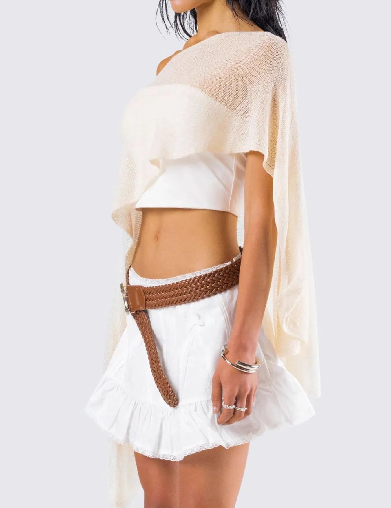Boat Neck Long Sleeve knit Cover Up | Cover-Ups Daverri Fashions