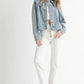 MABLE Scallop Peter Pan Collar Denim Jacket Denim Jackets