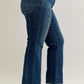 Judy Blue Full Size Seam Detail Straight Leg Jeans Plus Size - DAVERRI FASHIONS