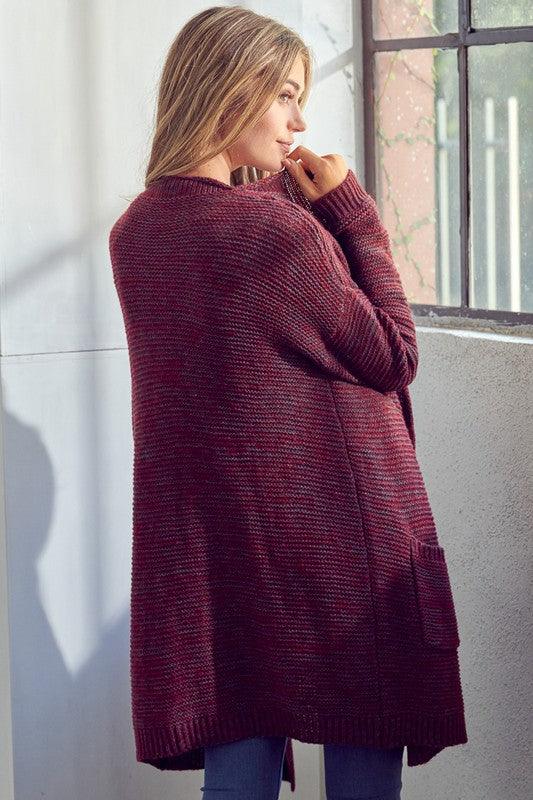 Chunky Sweater Knit Cardigan Shirts & Tops