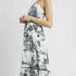 Umgee Printed Tiered Tube Midi Dress Midi Dresses
