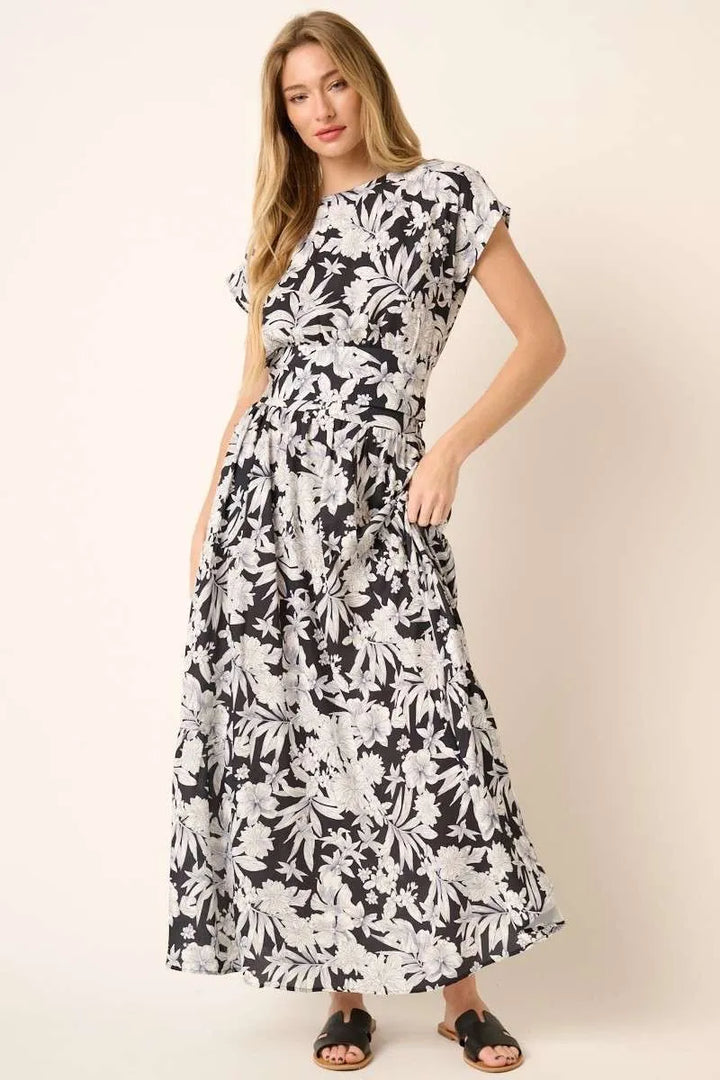 Mittoshop Tropical Print Top and Skirt Set Outfit Sets