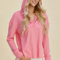 Double Take Full Size High-Low Dropped Shoulder Long Sleeve Hoodie - DAVERRI FASHIONS