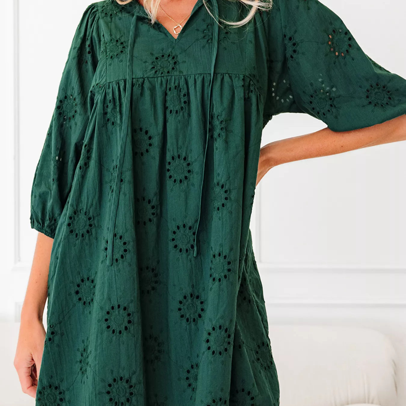 4 Puffy Sleeve Swing Mini Dress | Mini Dresses Daverri Fashions