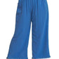 Umgee Full Size Linen Blend Elastic Waistband Wide Leg Pants Pants
