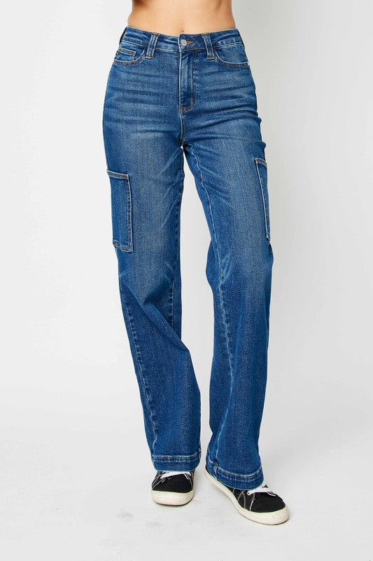 Judy Blue Full Size High Waist Cargo Jeans Cargo Jeans