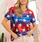 BiBi American Theme Star Pattern Sequin Top Tops