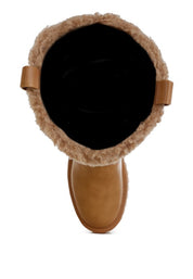 Lapland Fur Detail Calf Length Boots | Boots Daverri Fashions