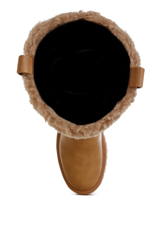 Lapland Fur Detail Calf Length Boots | Boots Daverri Fashions