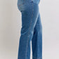 Judy Blue Full Size High Waist Contrast Thread Straight Plus Size
