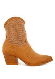 Bimmy Woven Pointy Western Boots | Boots Daverri Fashions