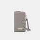 Nicole Lee USA 2 Piece Phone Case Crossbody Wallet Grey One Size Wallets
