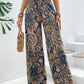 Printed Wide Leg Pants - DAVERRI FASHIONS