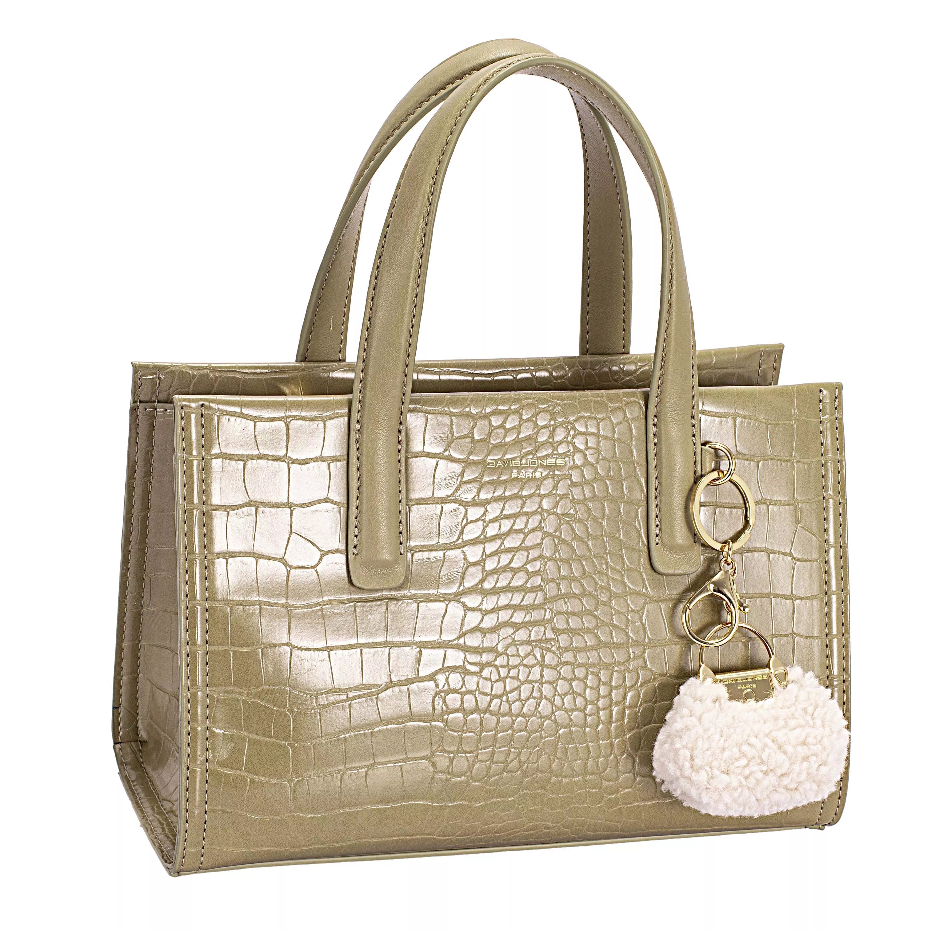 OLIVE BRANCH One Size David Jones Crocodile Pattern Handbag | Handbags Daverri Fashions