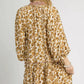 Umgee Leopard Print Tiered Mini Dress - DAVERRI FASHIONS