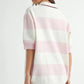 MABLE Oversized Stripe Polo Collar Sweater Sweaters