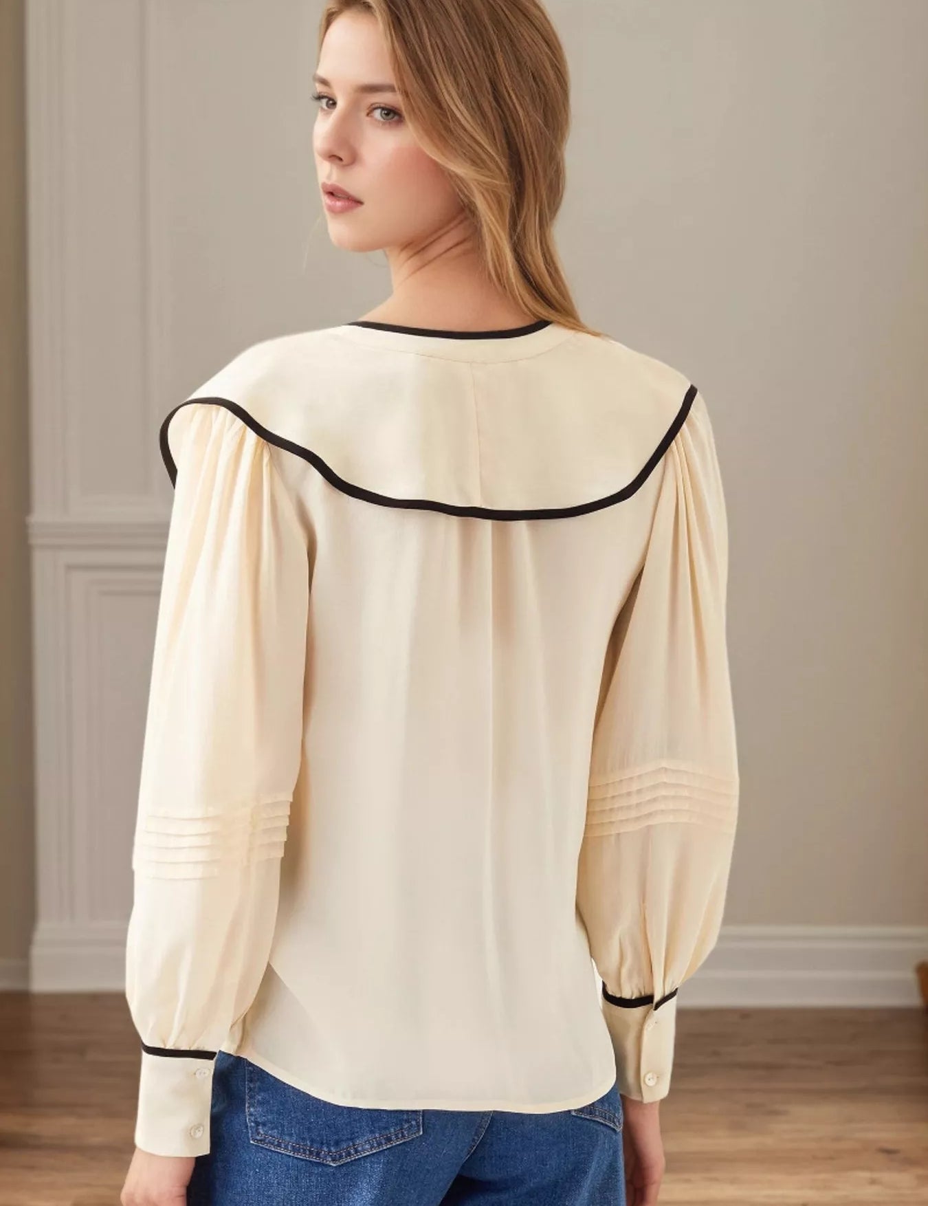 Ruffled Long Sleeve Blouse | Blouses Daverri Fashions