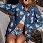 BiBi Washed Tie Dye Denim Jacket - DAVERRI FASHIONS