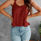 Sequin Scoop Neck Tank - DAVERRI FASHIONS