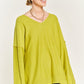 V-NECK OVERSIZED SWEATER PLUS JJK5013P