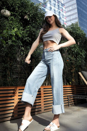 Artemis Vintage Inseam Transform Mid Rise Wide Leg Jeans | Jeans Daverri Fashions