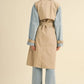 MABLE Layered Look Trench Coat With Denim Jacket