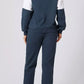 Drop Shoulder Loose Sweatshirt and Joggers Active Set - DAVERRI FASHIONS