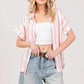SAGE+FIG Multi Stripe Button Down Short Sleeve Shirt
