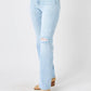 Judy Blue Full Size High Waist Distressed Straight Jeans Jeans