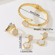 18K Gold-Plated Flower Jewelry Set | Jewelry Sets Daverri Fashions