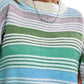 Rainbow Striped Drop Shoulder Oversized Sweater - DAVERRI FASHIONS