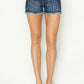 RISEN Raw Hem Denim Shorts with Pockets - DAVERRI FASHIONS
