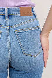 Judy Blue Full Size High Waist Straight Jeans Plus Size | Jeans Daverri Fashions