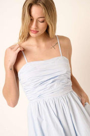 Mittoshop Ruched Detail Bubble Hem Mini Dress | Mini Dresses Daverri Fashions