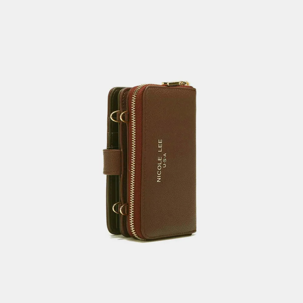 Nicole Lee USA 2 Piece Phone Case Crossbody Wallet Wallets