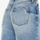 Kancan Full Size Raw Hem High Waist Denim Shorts Denim Shorts