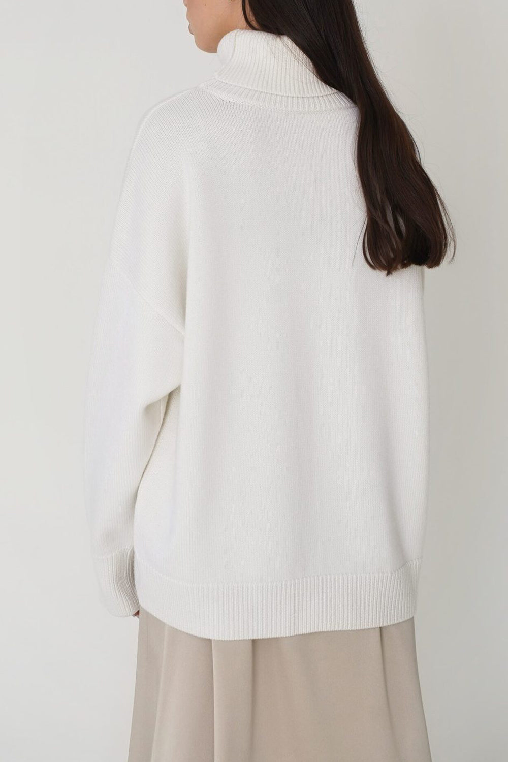 Turtle Neck Dropped Shoulder Sweater | Sweaters Daverri Fashions