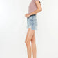 Kancan Distressed High Waist Denim Shorts with Pockets - DAVERRI FASHIONS
